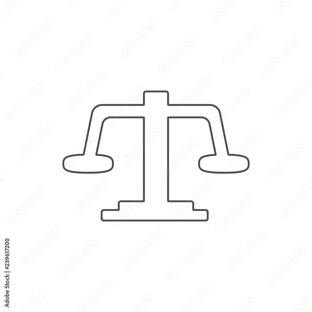 Libra icon. Element of web for mobile concept and web apps icon. Thin line icon for website design and development, app development Libra icon. Element of web for mobile concept and web apps icon. Thin line icon for website design and development, app development
