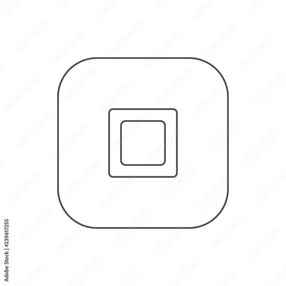 button icon. Element of web for mobile concept and web apps icon. Thin line icon for website design and development, app development button icon. Element of web for mobile concept and web apps icon. Thin line icon for website design and development, app development