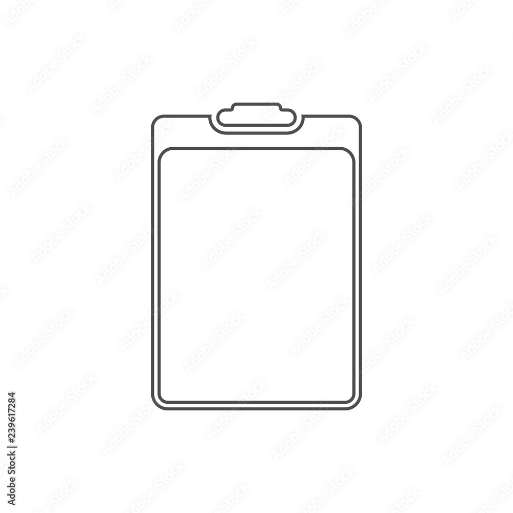 paper tablet icon. Element of web for mobile concept and web apps icon. Thin line icon for website design and development, app development paper tablet icon. Element of web for mobile concept and web apps icon. Thin line icon for website design and development, app development