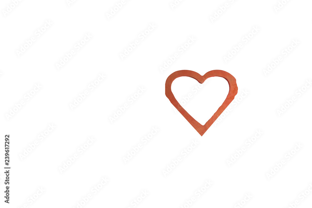 heart on a white isolated background, Valentine's day, February 14. heart on a white isolated background, Valentine's day, February 14.