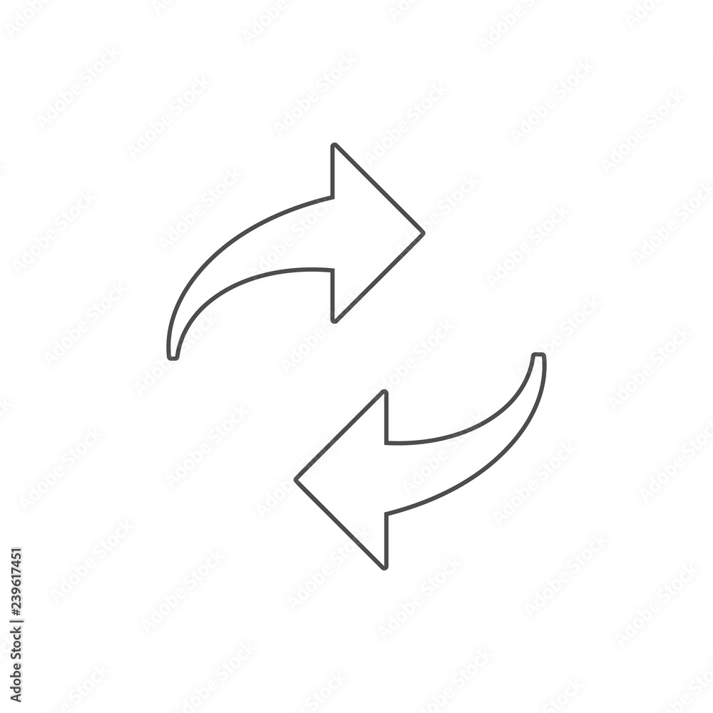 refresh sign icon. Element of web for mobile concept and web apps icon. Thin line icon for website design and development, app development refresh sign icon. Element of web for mobile concept and web apps icon. Thin line icon for website design and development, app development