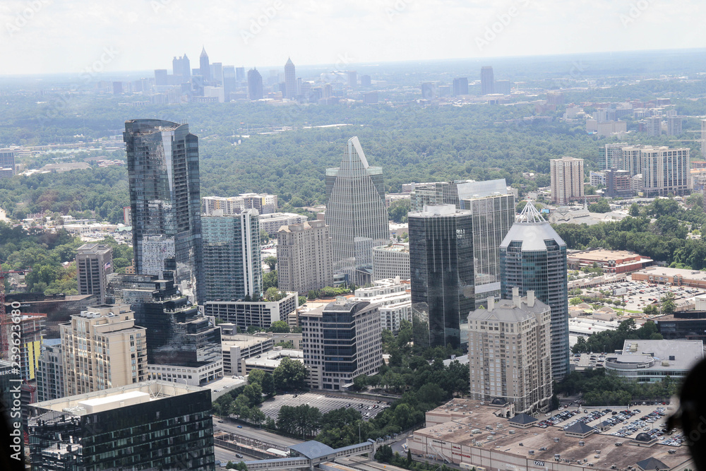 aerial view of Atlanta