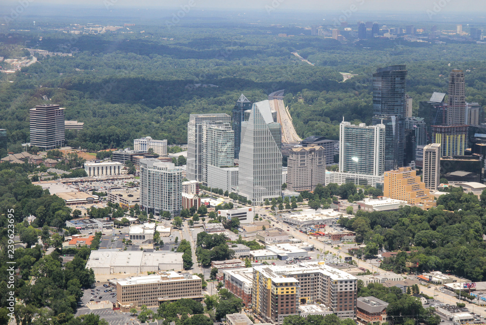 Obraz premium aerial view of the city
