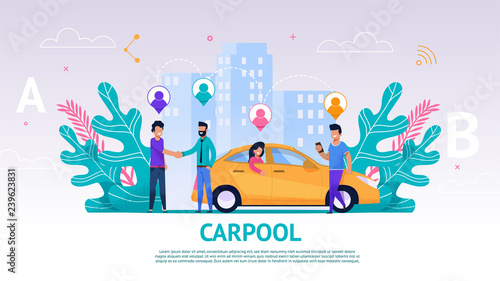 Banner Illustration Group People Travel Companion