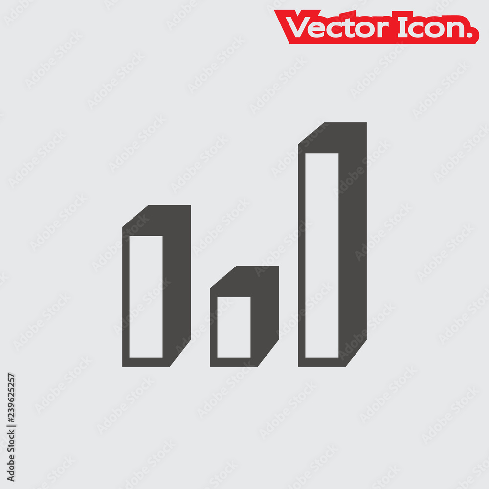Graph icon isolated sign symbol and flat style for app, web and digital design. Vector illustration. Graph icon isolated sign symbol and flat style for app, web and digital design. Vector illustration.