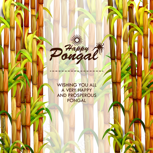 Happy Pongal festival of Tamil Nadu India background