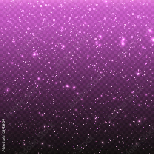 Glitter stardust particles. Lights effect isolated on transparent background. Graphic concept for your design