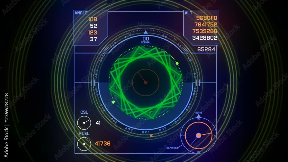 4k Radar GPS signal tech screen display,future science sci-fi data computer game navigation dashboard HUD technology interface background. 4k Radar GPS signal tech screen display,future science sci-fi data computer game navigation dashboard HUD technology interface background.
