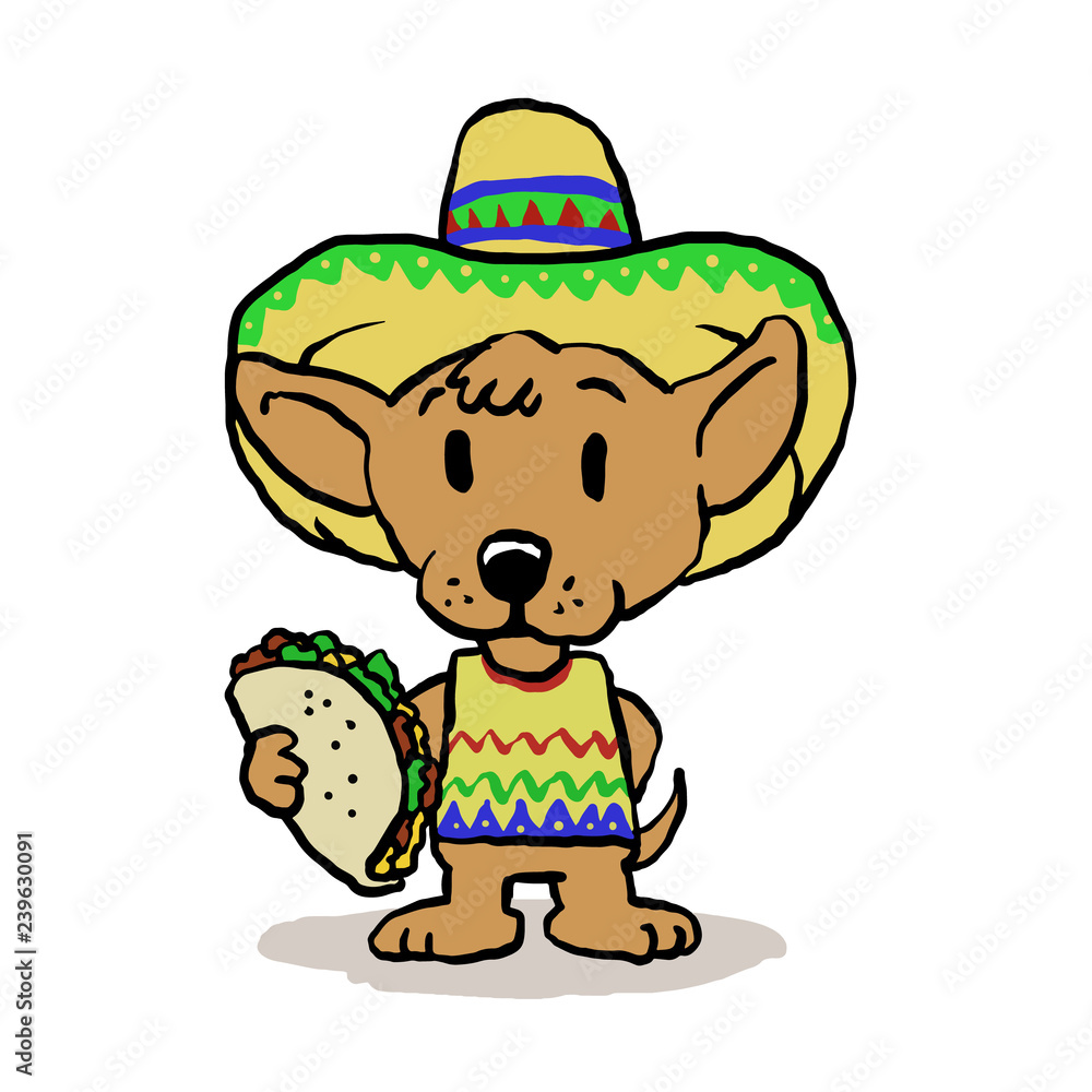 Mexican dog with taco Mexican dog with taco