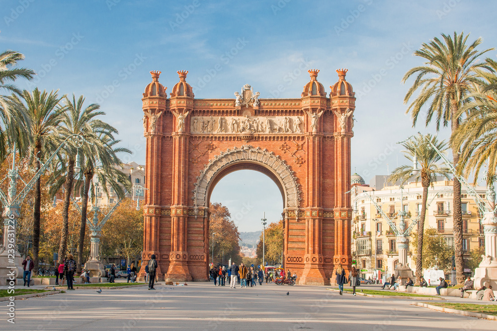 Arc de Triomf Passeig de Lluís Companys Barcelona Katalonien