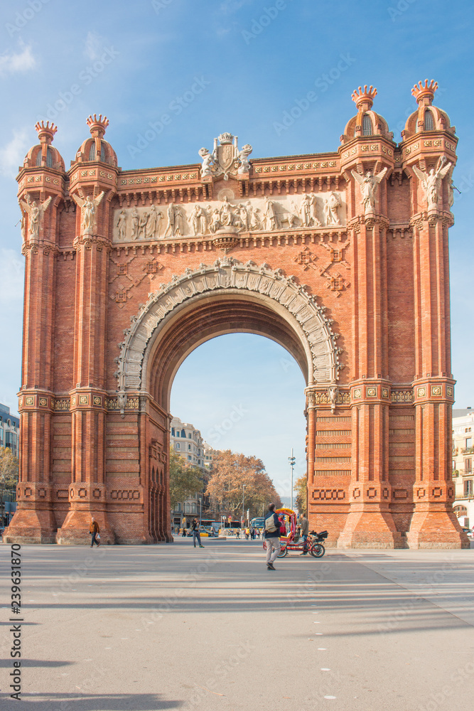 Arc de Triomf Passeig de Lluís Companys Barcelona Katalonien