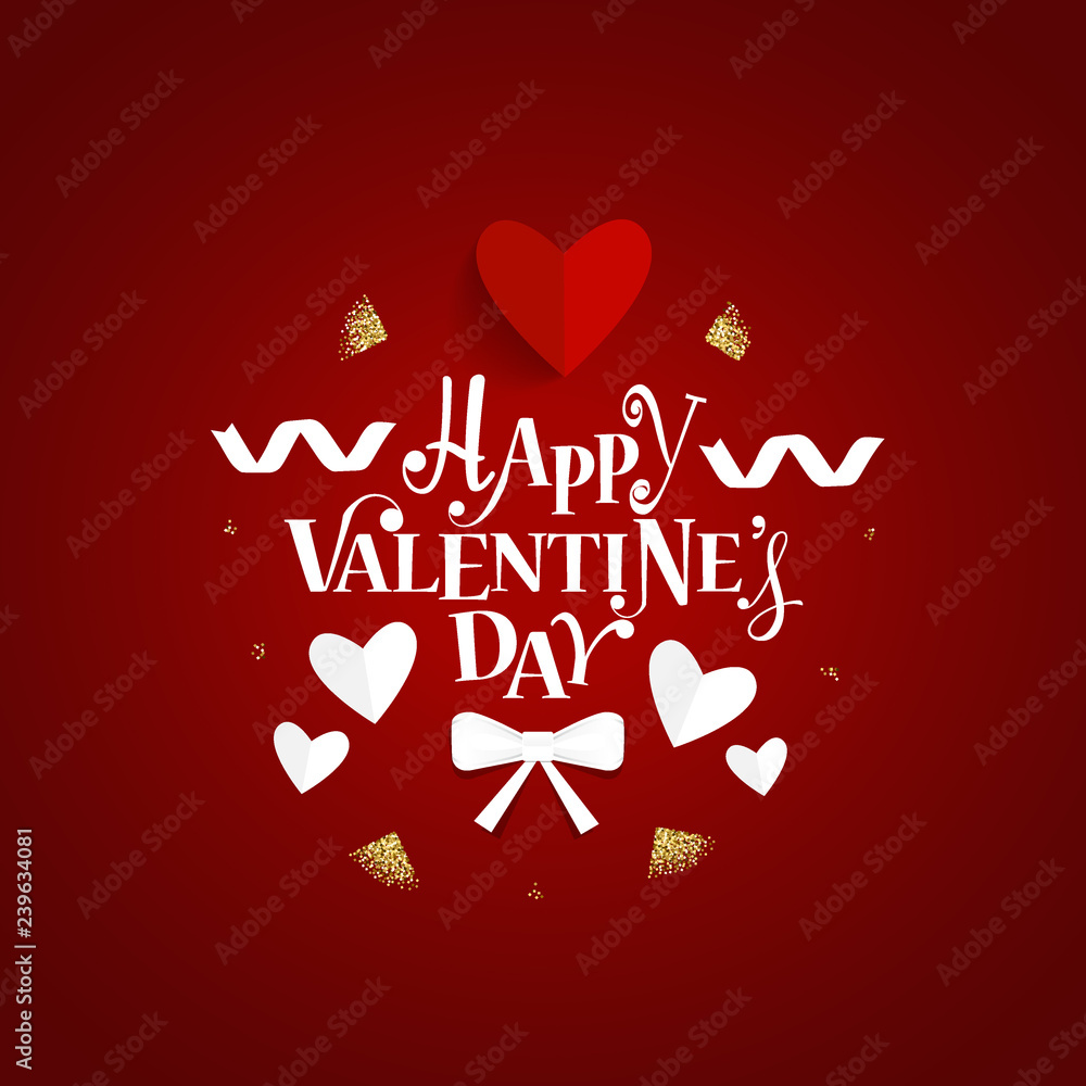 Valentines day background design. Vector illustration