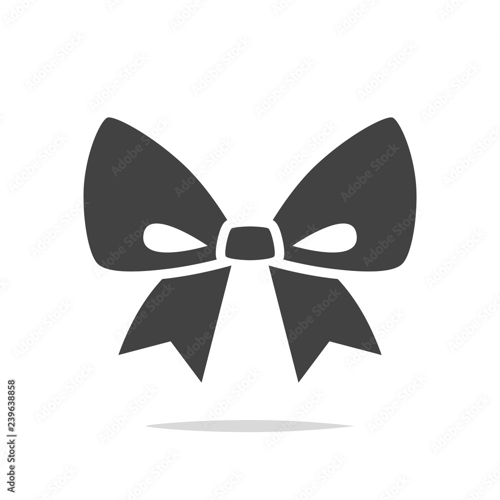 Ribbon bow icon vector isolated Ribbon bow icon vector isolated