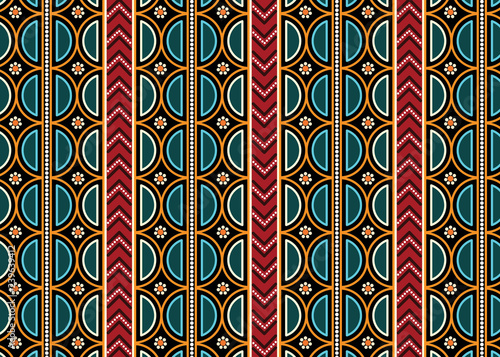 Aboriginal art vector pattern background. 