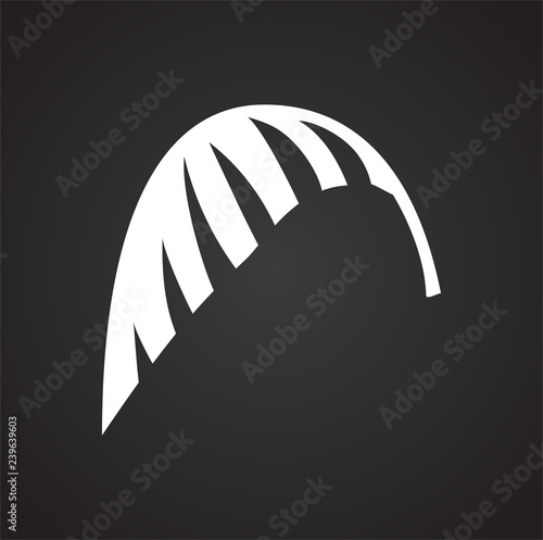 Tropic leaf on white background for graphic and web design, Modern simple vector sign. Internet concept. Trendy symbol for website design web button or mobile app photo