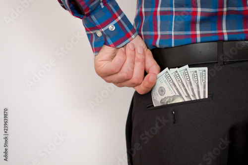 the pocket is full of money