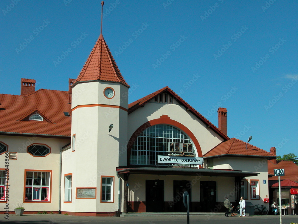 Obraz premium Kolobrzeg - Dworzec Kolejowy