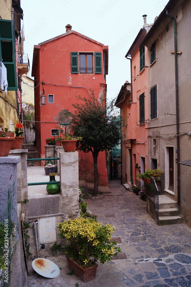 Street of Portovenere, Liguria, Italy