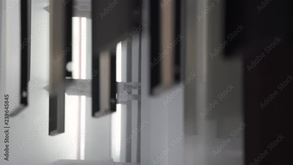 Manufacture, painting booth, robots paint aluminum panels, powder coating, modern technologies on automated production line. Manufacture, painting booth, robots paint aluminum panels, powder coating, modern technologies on automated production line.