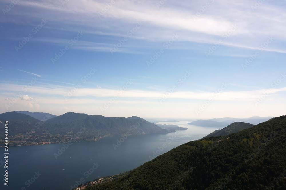 view of mountains and lake Maggiore, Piancavallo