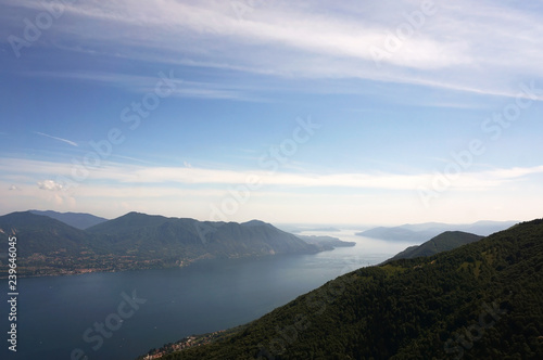 view of mountains and lake Maggiore, Piancavallo © naty11