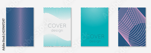 Music cover with minimalist geometric line and trendy shapes.