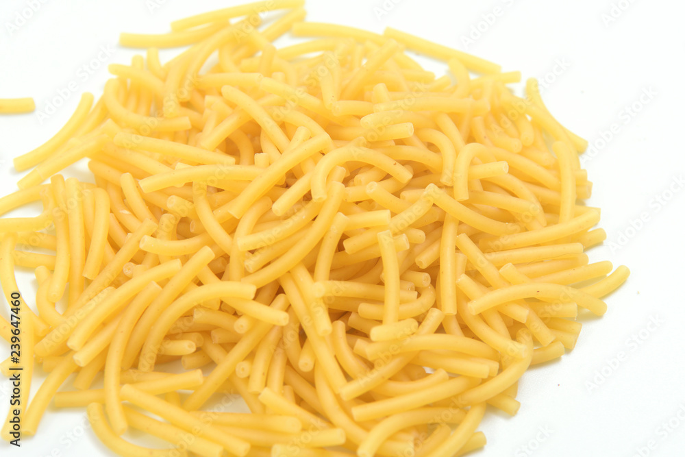 Pasta noodle on white background Pasta noodle on white background