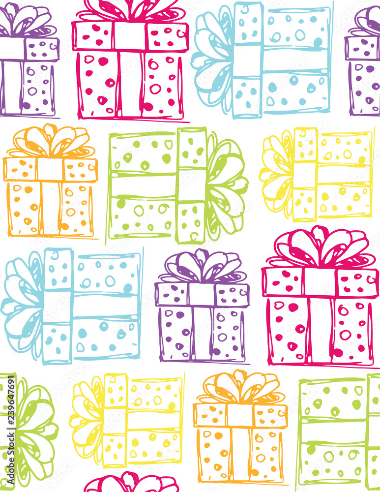 Present box gifr pattern background