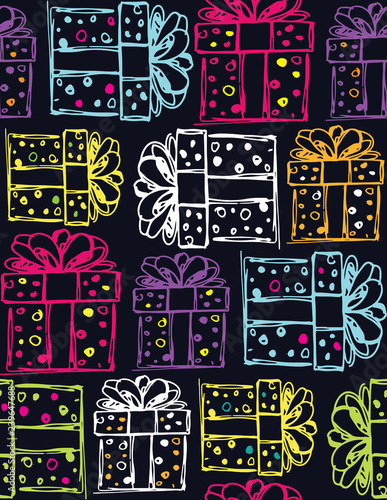 Present box gifr pattern background