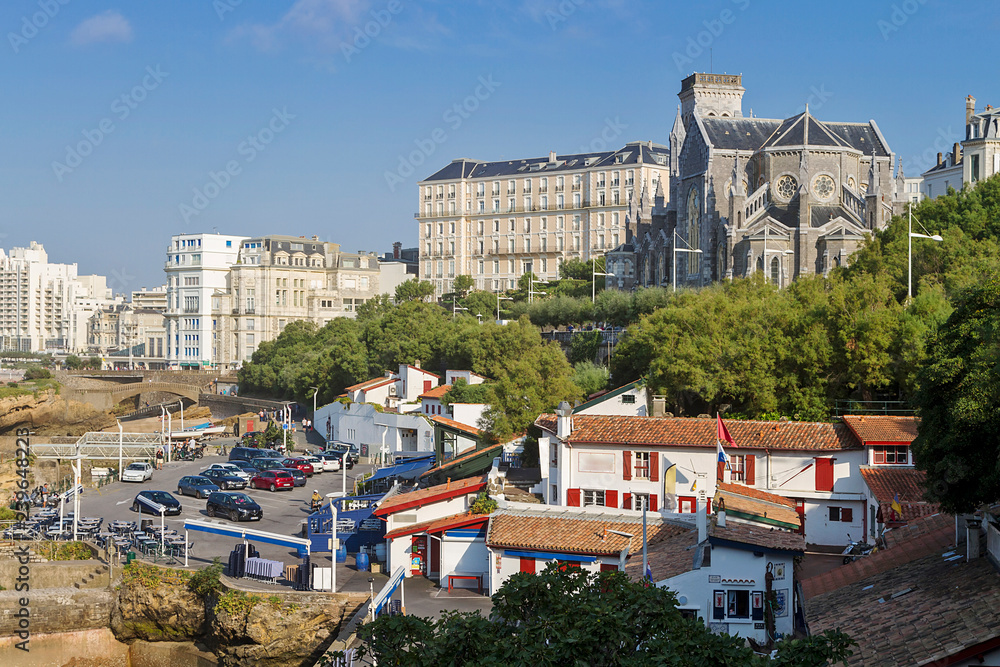 Biarritz coastal basque town in France