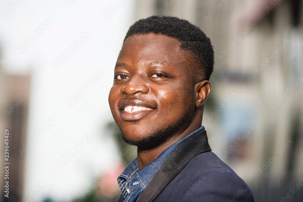 Confident business man in city Confident business man in city