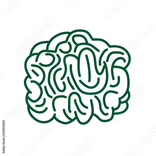 Brain Icon. Vector illustration