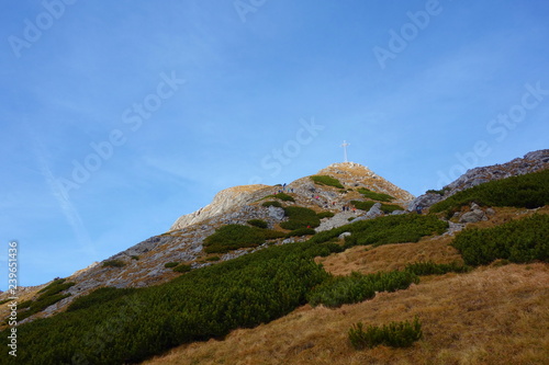 Landscape around landmark of Tatry - Giewont during autumn, Zakopane, Tatry moutanins, Poland