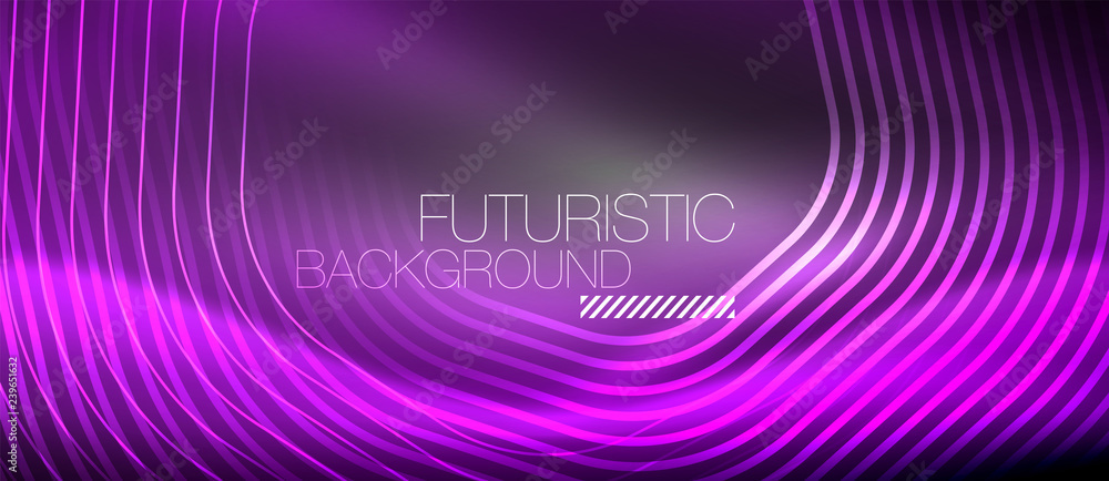 Neon glowing lines, magic energy space light concept, abstract background wallpaper design Neon glowing lines, magic energy space light concept, abstract background wallpaper design