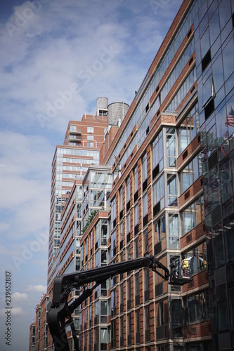 Busy New York Construction Workers