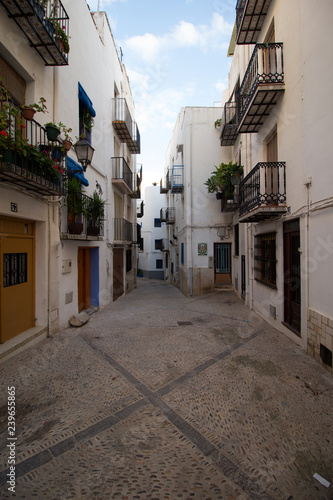 Typical town with its houses and streets