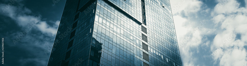 Details of glass curtain wall of modern high-rise buildings , Shanghai ...