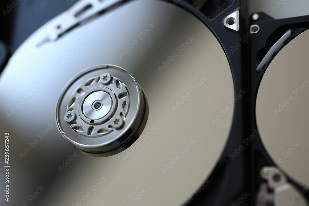Hard drive from computer or laptop lies on the Hard drive from computer or laptop lies on the