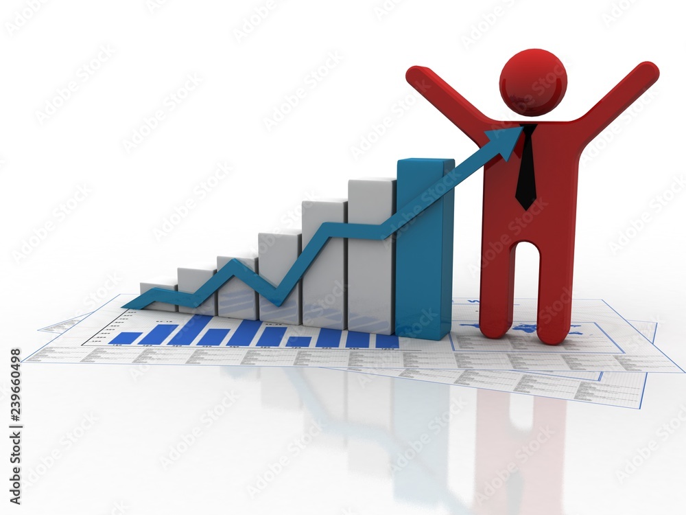 3d rendering Stock market online business concept. business Graph successful business man
3d rendering Stock market online business concept. business Graph successful business man