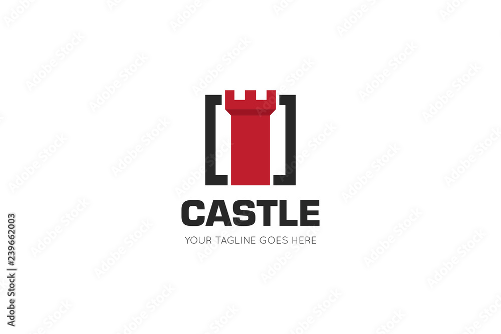 Castle logo and castle icon design template Castle logo and castle icon design template