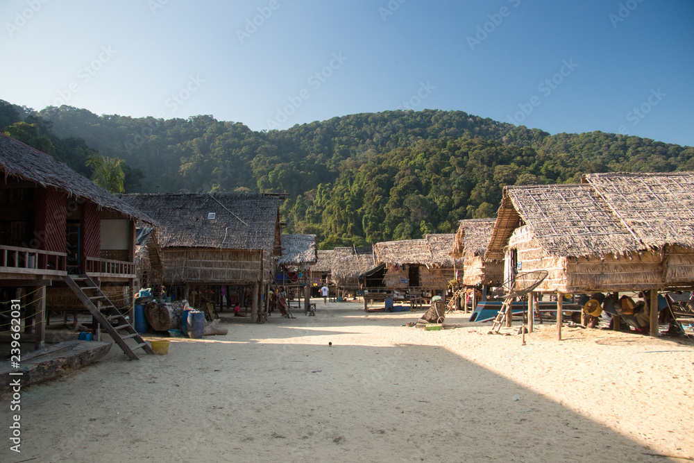 Typical town with its houses and streets Typical town with its houses and streets