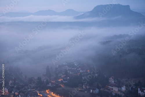 Sonnenaufgang in der Sächsischen Schweiz