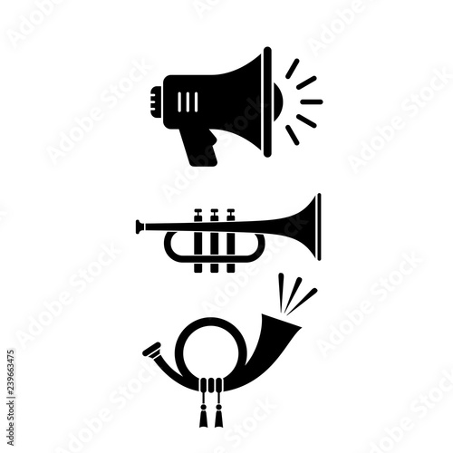 Sound instrument vector icon