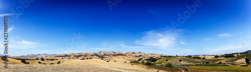 Panorama of Central Coast Hills, Coastal Mountains, CA photo