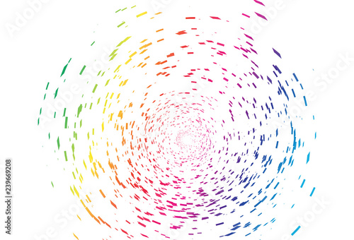 Stars pixel space scattered splash on galaxy technology abstract background, spectrum multicolor theme eye of storm concept