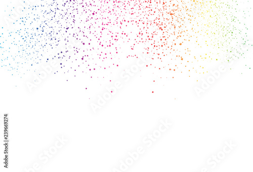 Stars shape dust fade textured scatter glitter spectrum rainbow space and galaxy concept abstract background