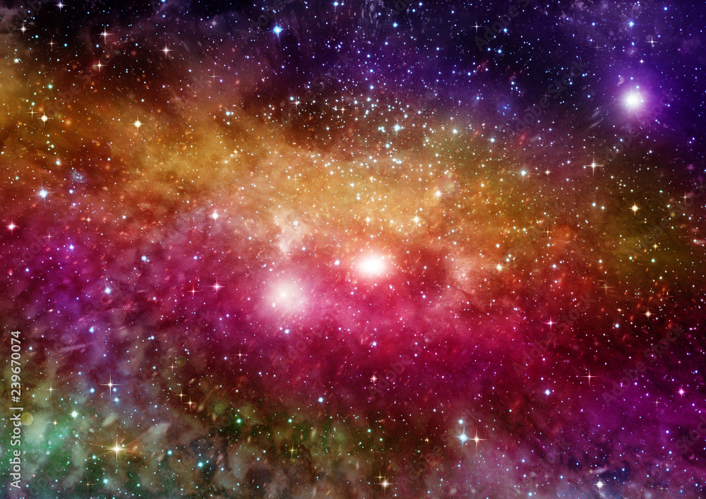 Fototapeta premium galaxy in a free space