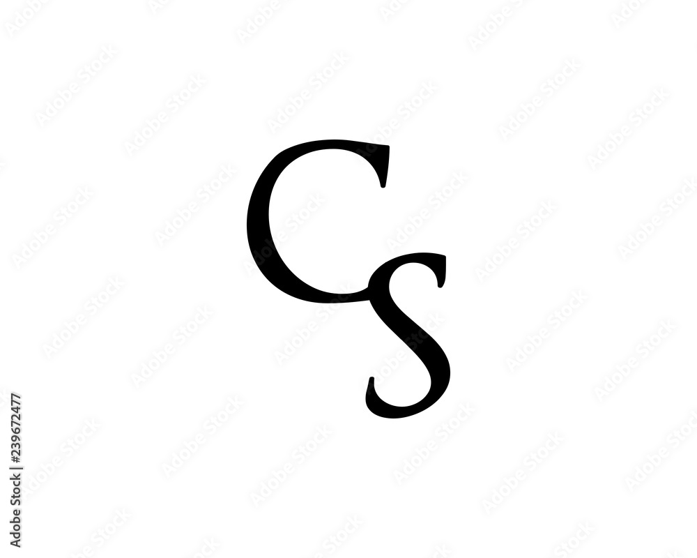 CS Letter Logo Design Template Element Vector CS Letter Logo Design Template Element Vector