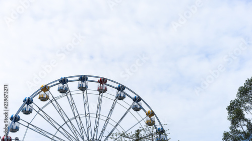 The wheel isolated on sky background