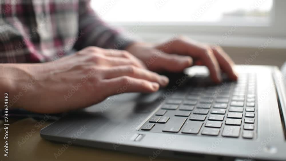 Student Handsome Guy With Laptop Pc At Home - Day Student Handsome Guy With Laptop Pc At Home - Day
